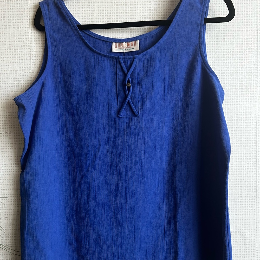 Vintage Blue Sleeveless Top